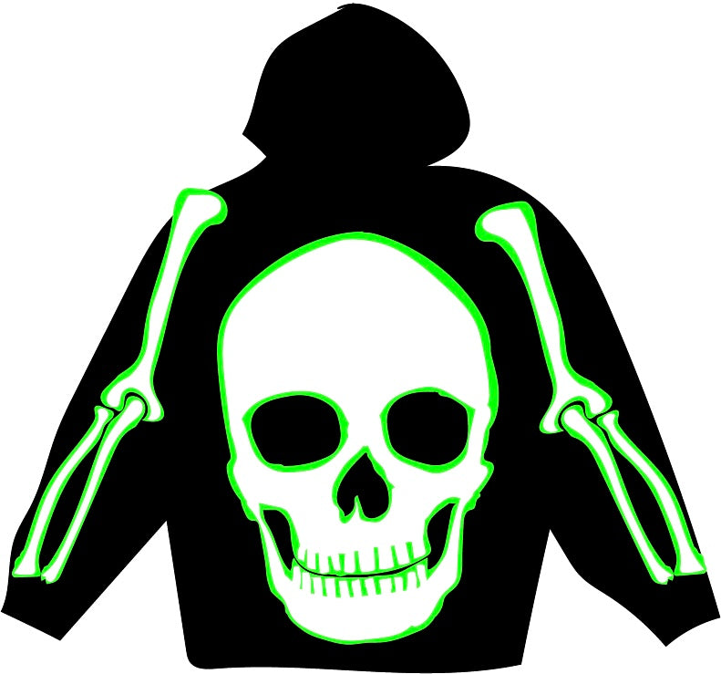Black Skeleton Hoodie