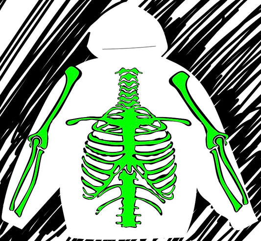 White Skeleton Hoodie