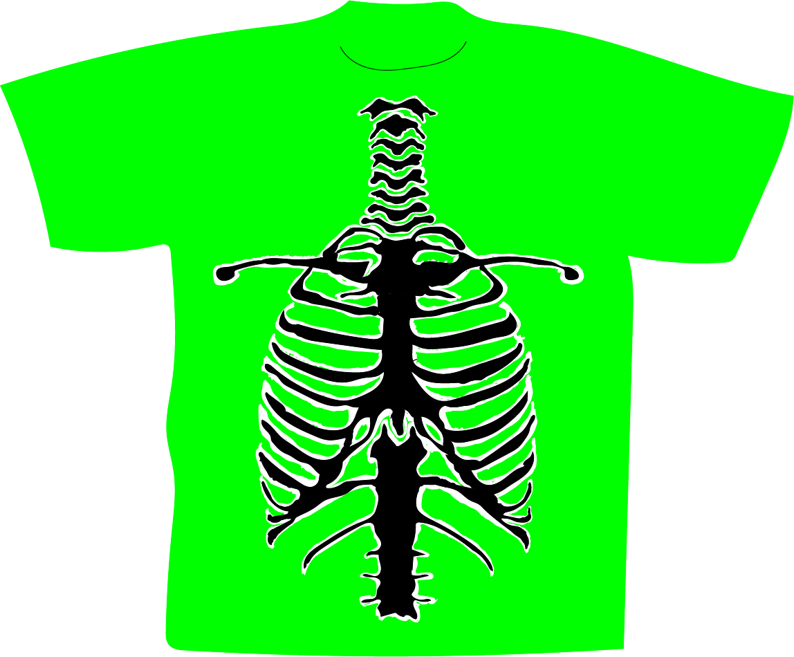 Green Skeleton Tee