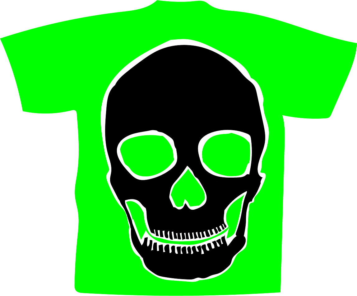 Green Skeleton Tee
