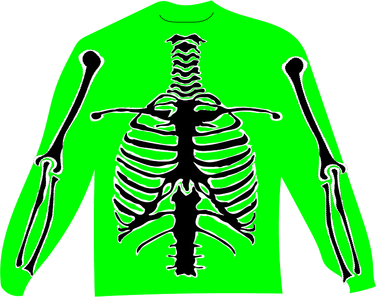 Green Skeleton Tee