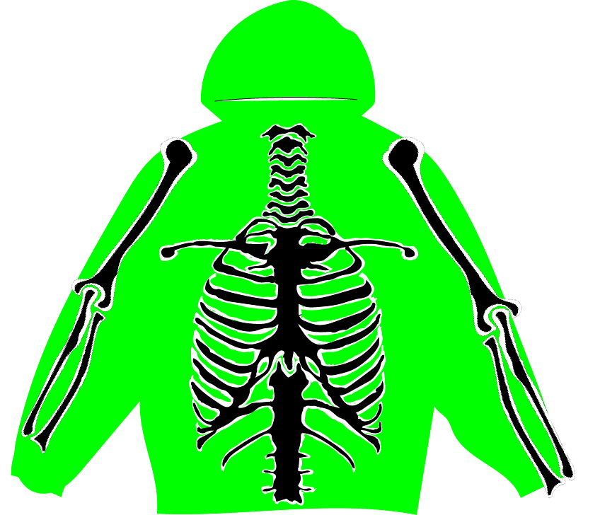 Green Skeleton Tee