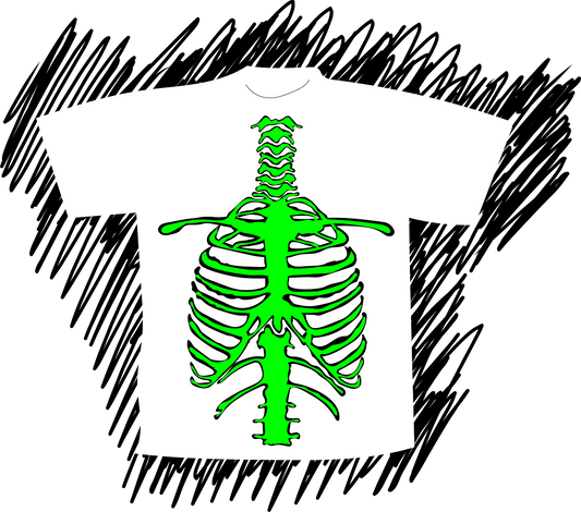 White Skeleton Tee