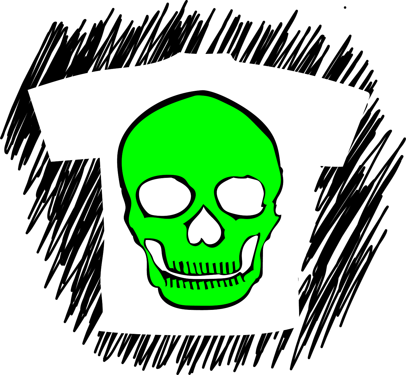 White Skeleton Tee
